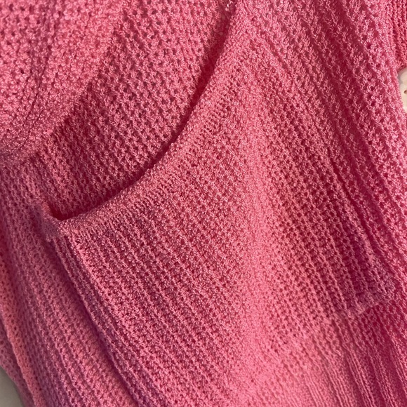 POL Barbie Pink cardigan with placket balloon sleeves and pockets - Picture 13 of 17